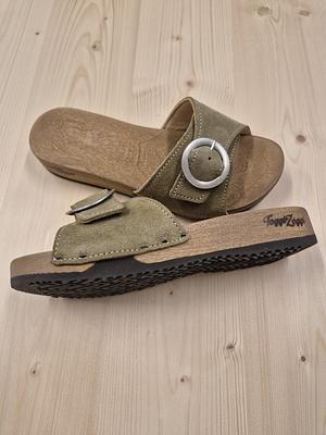 Toggi Zoggi EMMA Pantolette velour kiwi