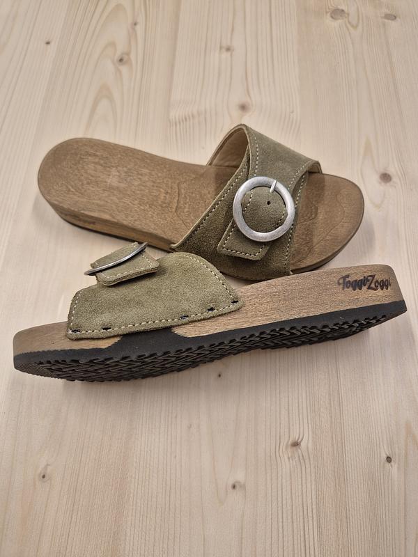 Toggi Zoggi EMMA Pantolette velour kiwi